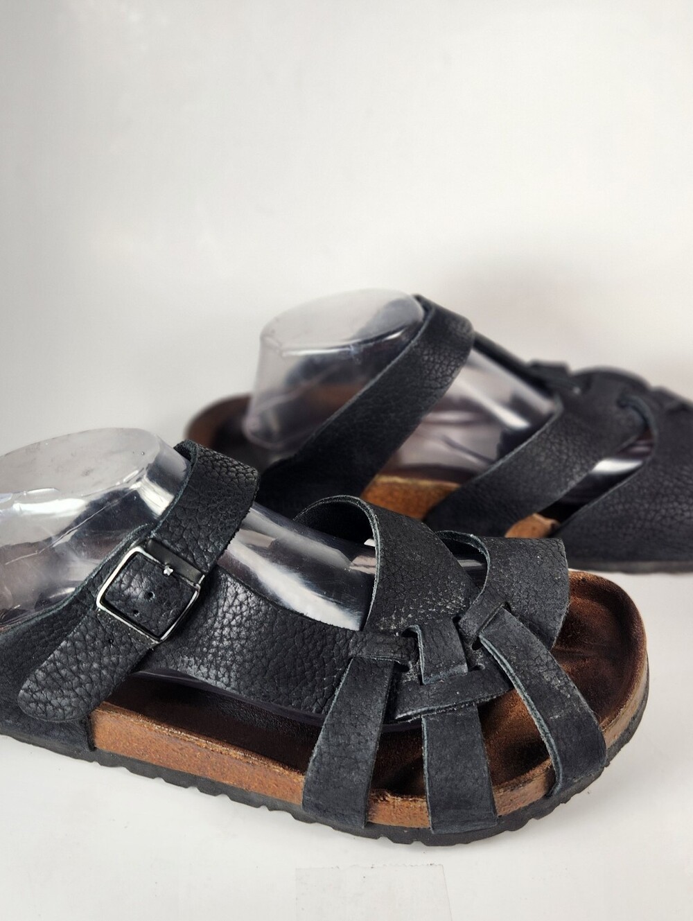 BIRKENSTOCK Womens Pisa Sandal Size 11 EU 42 Black Leather Shoe